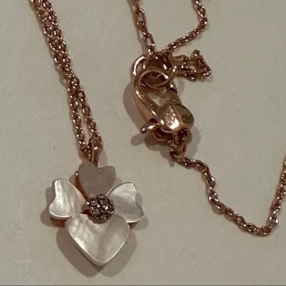 Kate Spade Floral Necklace Set in Rose Gold - Picture 2 of 8